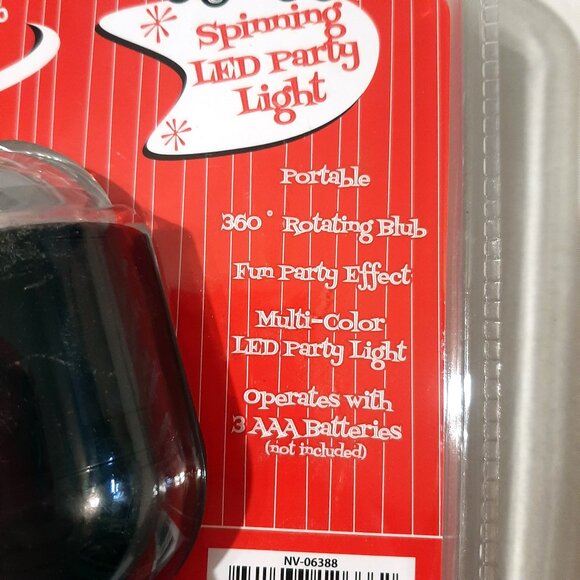 360 degree spinning LED color Party lights handheld portable batt flashlight NEW - Picture 4 of 8